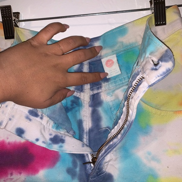 Genetic genes tie dye jean shorts - Picture 4 of 5